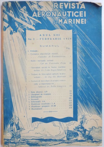 REVISTA AERONAUTICEI SI MARINEI , ANUL XIII , NR. 2 FEBRUARIE 1939