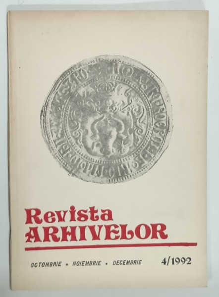 REVISTA ARHIVELOR , NR. 4 , 1992
