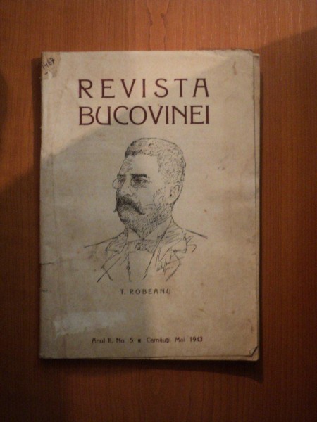 REVISTA BUCOVINEI , ANUL II , NR. 5 , MAI 1993 , Cernauti