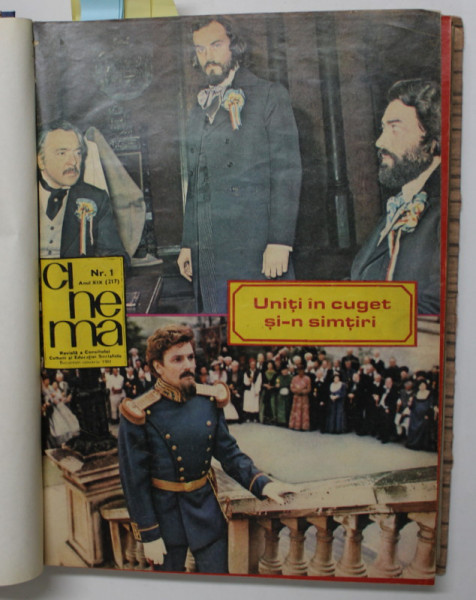 REVISTA '' CIMEMA '' , ANII XIX si XX,  COLIGAT DE 24 NUMERE , IANUARIE 1981 - DECEMBRIE 1982