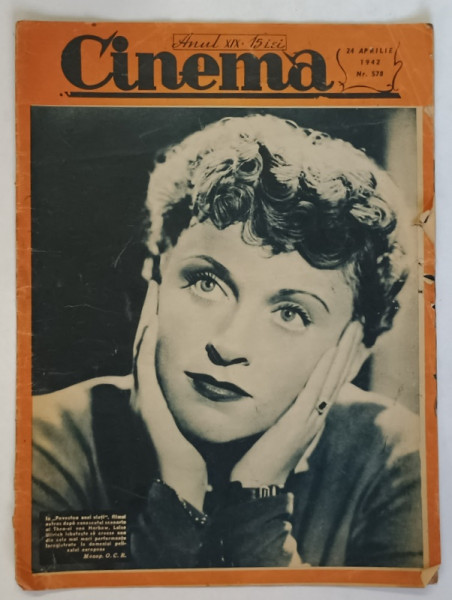REVISTA CINEMA , ANUL XIX , NUMARUL 578 , 24 APRILIE , 1942