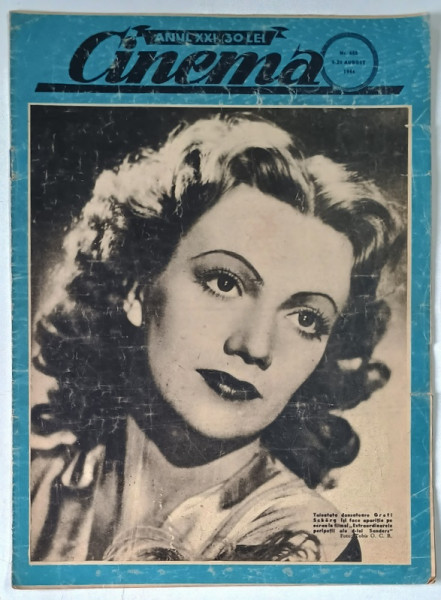 REVISTA CINEMA , ANUL XXI , NUMARULL 655 , 5 - 20 AUGUST , 1944
