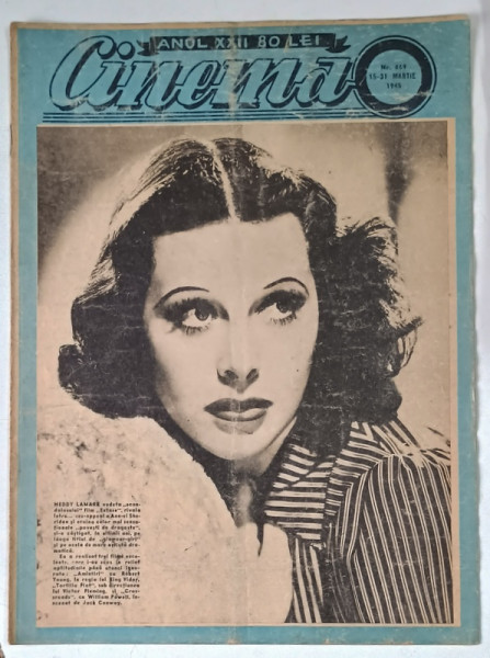 REVISTA CINEMA , ANUL XXII , NUMARUL 669 , 15 - 31 MARTIE , 1945