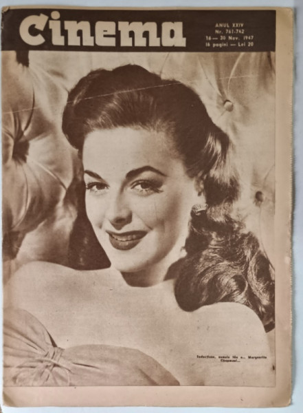 REVISTA CINEMA , ANUL XXIV , NUMERELE 761 - 762 , 16 - 30 NOIEMBRIE , 1947
