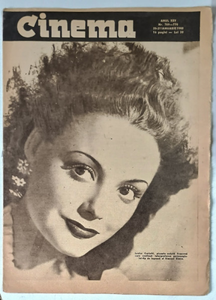 REVISTA CINEMA , ANUL XXV , NUMERELE 769 - 770 , 20 - 31 IANUARIE , 1948