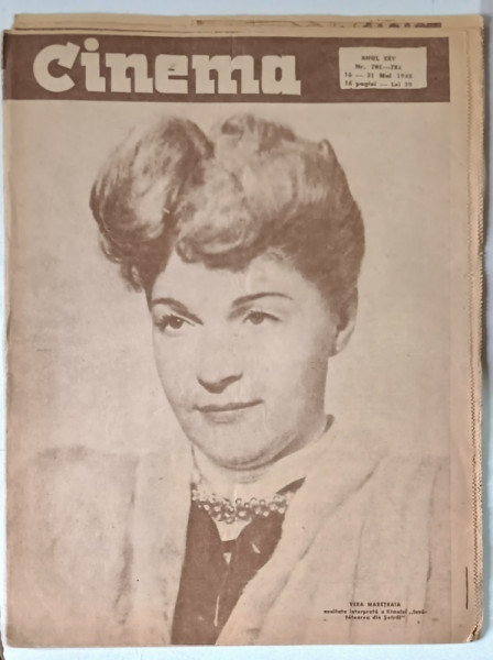 REVISTA CINEMA , ANUL XXV , NUMERELE 781 - 782 , 16 - 31 MAI , 1948