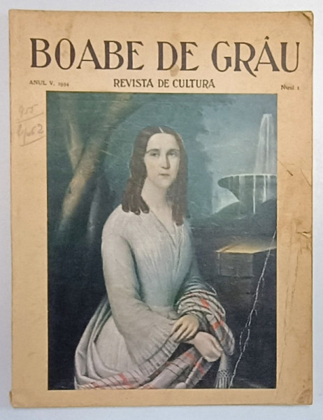 REVISTA DE CULTURA BOABE DE GRAU , ANUL V NR. 1 1934