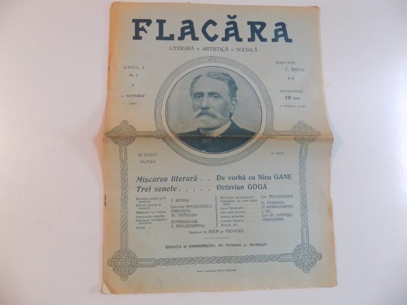 REVISTA FLACARA, ANUL I, NR. 3, 5 NOIEMBRIE  1911