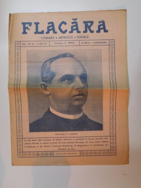 REVISTA FLACARA , ANUL I , NR. 40 , 21 IULIE 1912