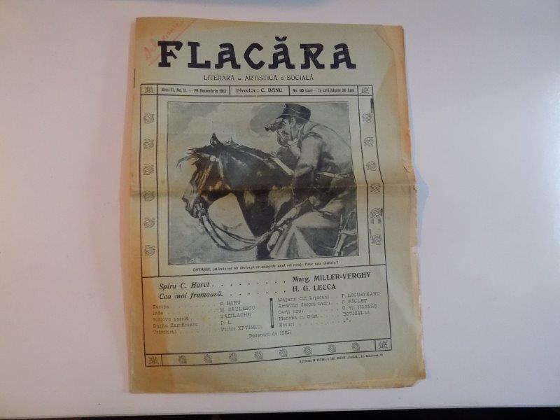 REVISTA FLACARA, ANUL II, NR.11, 29 DECEMBRIE 1912