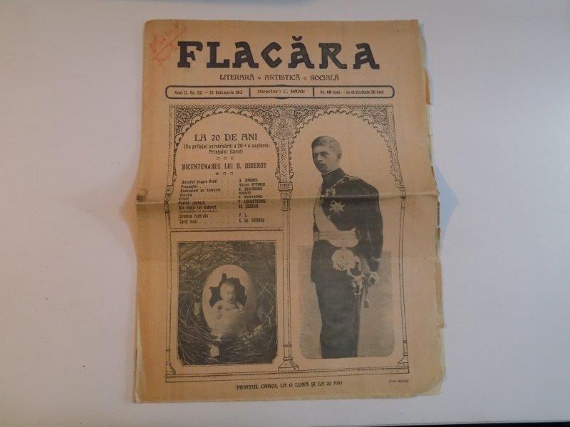 REVISTA FLACARA, ANUL II, NR.52, 12 OCTOMBRIE 1913