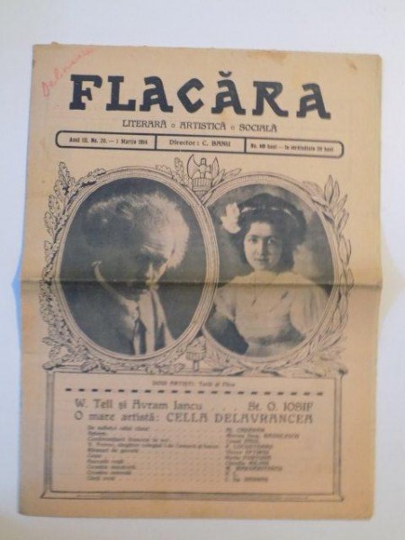 REVISTA FLACARA , ANUL III , NR. 20 , 1 MARTIE 1914