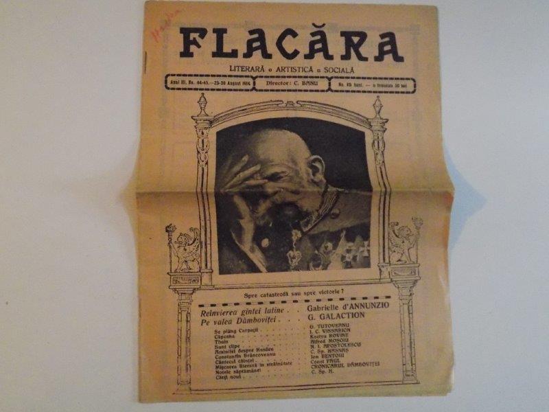 REVISTA FLACARA, ANUL III, NR. 44-45, 23-30 AUGUST 1914