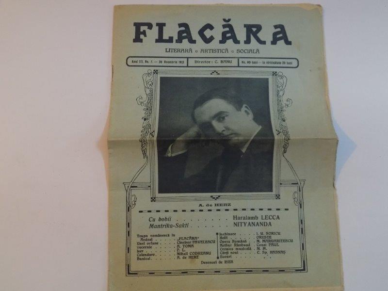 REVISTA FLACARA, ANUL III, NR. 7, 30 NOIEMBRIE  1913