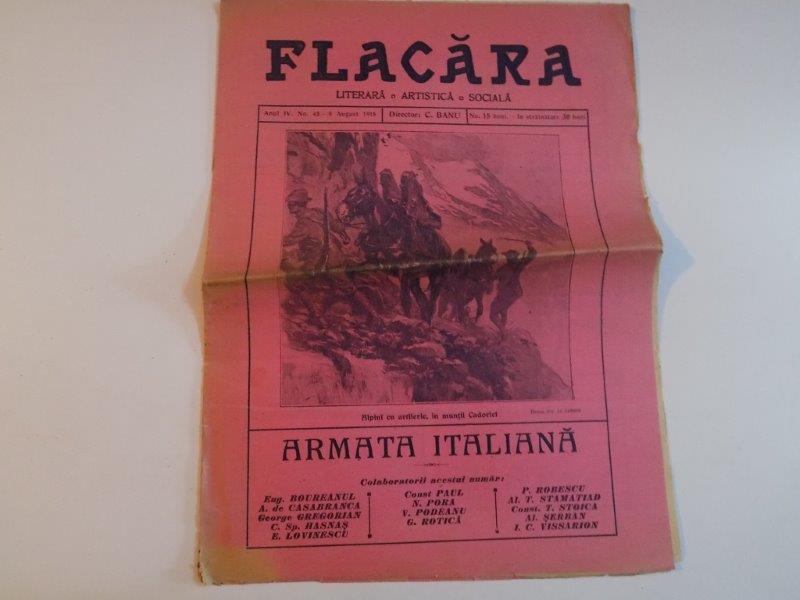 REVISTA FLACARA, ANUL IV, NR. 43, 8 AUGUST 1915