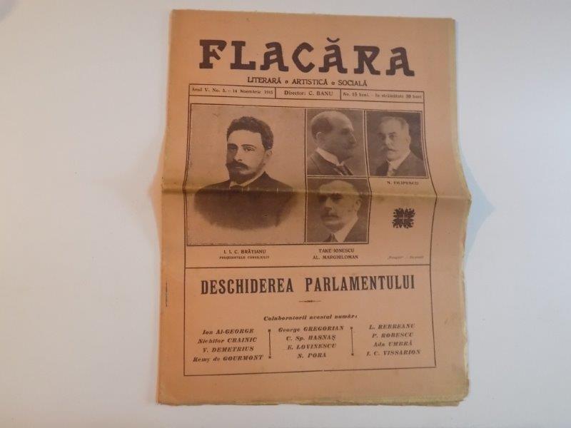 REVISTA FLACARA, ANUL V, NR.5, 14 NOIEMBRIE 1915