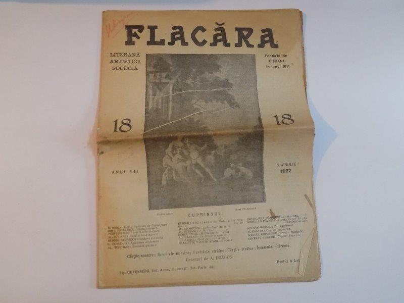 REVISTA FLACARA, ANUL VII, NR. 18, 8 APRILIE 1922