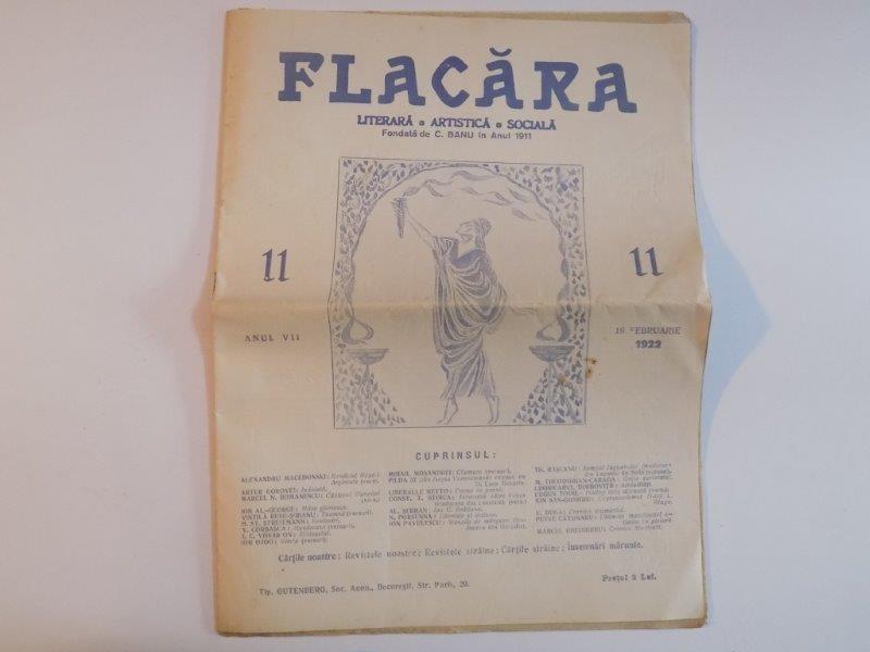 REVISTA FLACARA, ANUL VII, NR. 9, 4 FEBRUARIE 1922