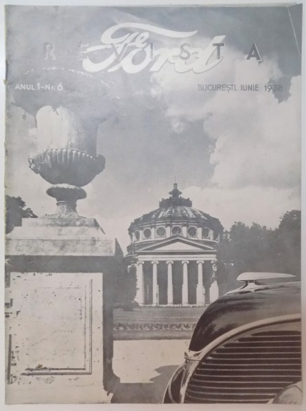 REVISTA FORD, AN I, NR. 6, IUNIE 1938