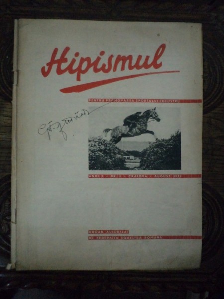REVISTA HIPISMUL, ANUL I, NR. 1 CRAIOVA, AUGUST 1935