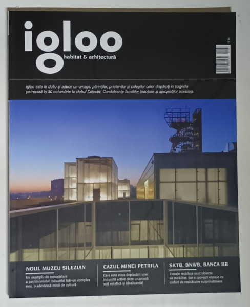 REVISTA IGLOO , HABITAT SI ARHITECTURA , NUMARUL 167 , NOIEMBRIE , 2015