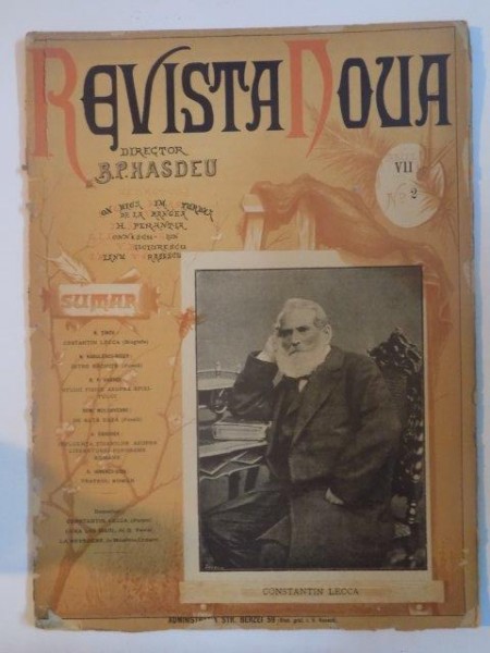 REVISTA NOUA, ANUL VII, NR. 2, NOIEMBRIE1894