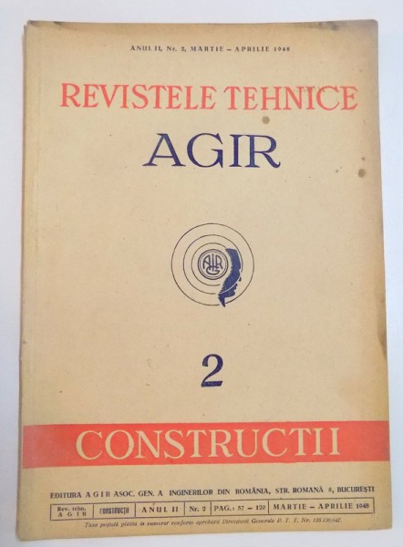 REVISTELE TEHNICE  , NR. 2 , MARTIE-APRILIE 1948