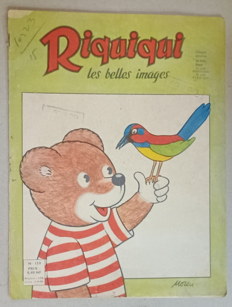 RIQUIQUI , LES BELLES IMAGES , no. 159 , 1962, REVISTA PENTRU COPII IN LIMBA FRANCEZA