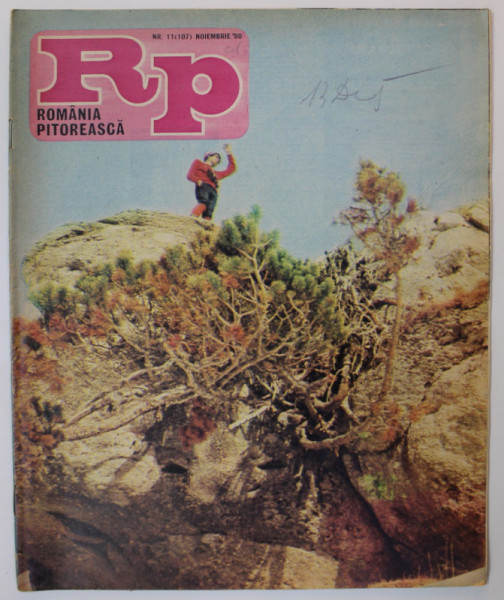 ROMANIA PITOREASCA , REVISTA LUNARA EDITATA DE MINISTERUL TURISMULUI , NR.11 , NOIEMBRIE,  1980