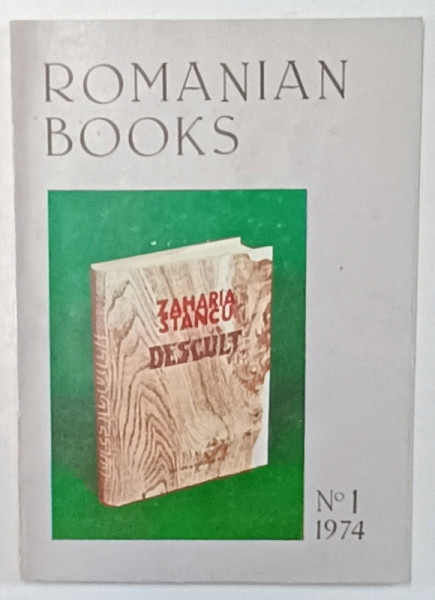 ROMANIAN BOOKS , NO.1 , 1974 , REVISTA IN LIMBA ENGLEZA , PREZINTA PETE