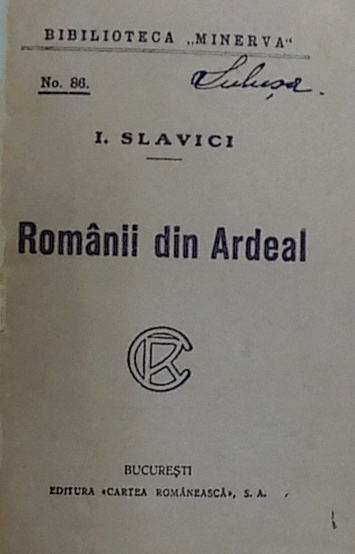 ROMANII DIN ARDEAL de I. SLAVICI