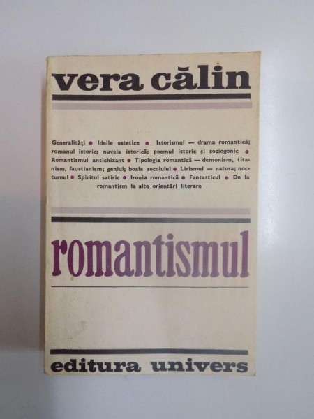 ROMANTISMUL de CALIN VERA, 1970