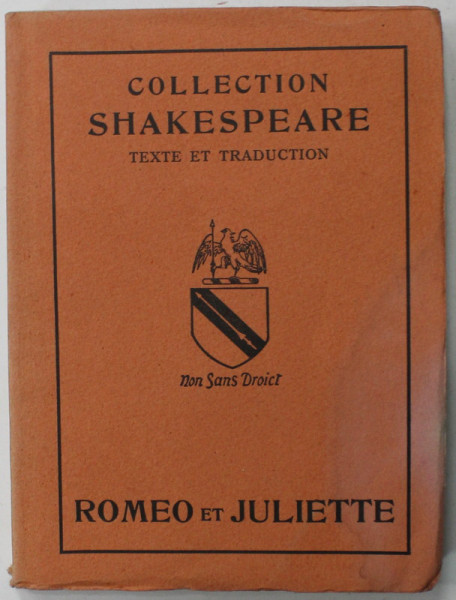 ROMEO ET JULIETTE par WILLIAM SHAKESPEARE , 1951, PAGINILE NETAIATE