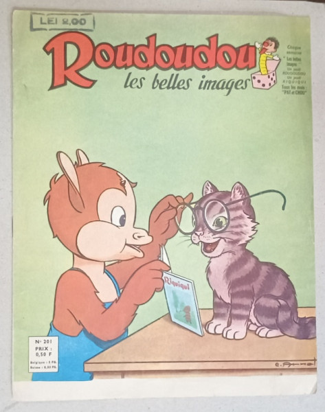 ROUDOUDOU , LES BELLES IMAGES , No. 201 , 1963 , REVISTA PENTRU COPII IN LIMBA FRANCEZA