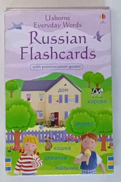 RUSSIAN FLASHCARDS , WITH PRONUNCIATION GUIDES , 2019