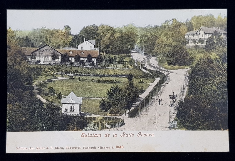 SALUTARI DE LA BAILE GOVORA  - VEDERE GENERALA CU PARCUL , CARTE POSTALA ILUSTRATA , POLICROMA, NECIRCULATA , CLASICA