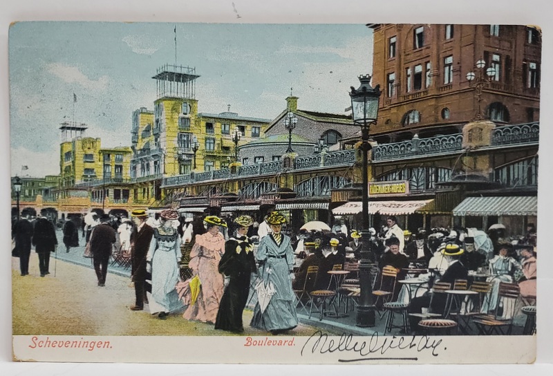 SCHEVENINGEN , BULEVARD , CARTE POSTALA ILUSTRATA ,  CLASICA