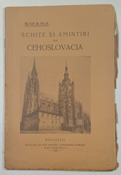 SCHITE SI AMINTIRI DIN CEHOSLOVACIA de SMARA , 1925