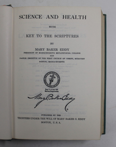 SCIENCE AND HEALTH WITH KEY TO THE SCRIPTURES by MARY BAKER EDDY , 1945