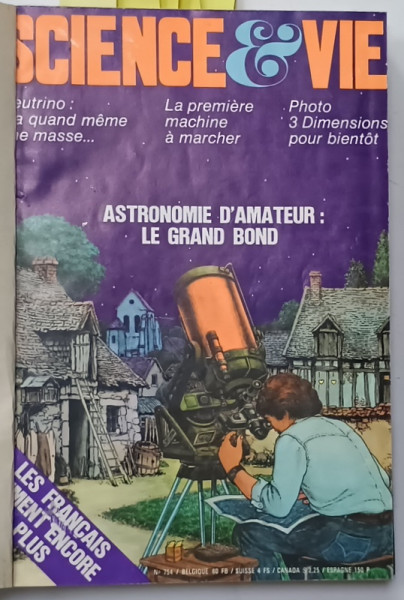 SCIENCE ET VIE , COLEGAT DE 6 REVISTE CONSECUTIVE  , NR. 754 - 759 , 1980