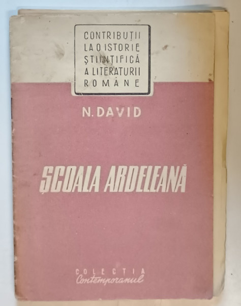 SCOALA  ARDELEANA de N. DAVID , ANII ' 50