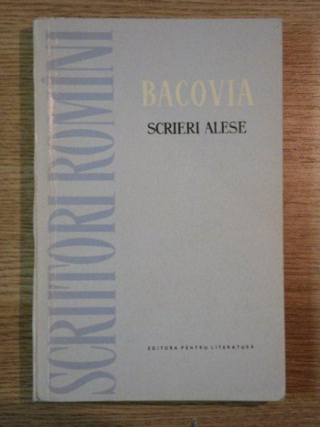 SCRIERI ALESE de G. BACOVIA , 1961