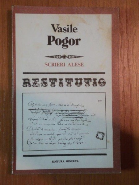 SCRIERI ALESE de VASILE POGOR  , 1986