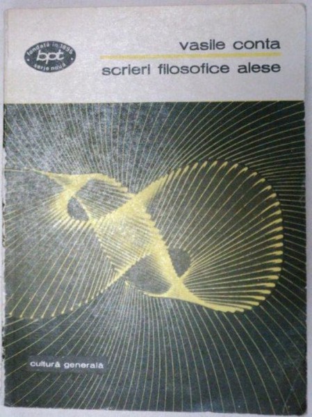 SCRIERI FILOSOFICE ALESE-VASILE CONTA  1975
