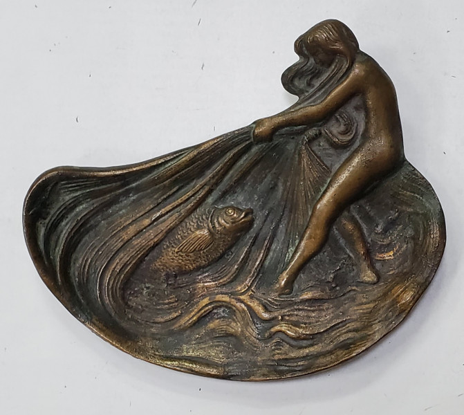 Scrumiera din bronz, Art Nouveau, Secol XX
