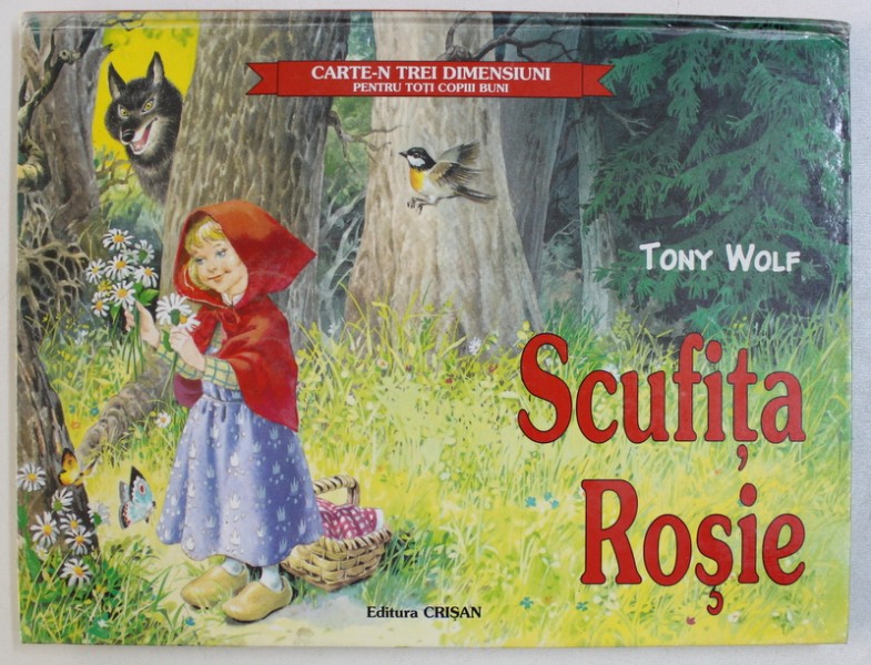 SCUFITA ROSIE - CARTE - N TREI DIMENSIUNI PENTRU TOTI COPIII BUNI de TONY WOLF , 2004