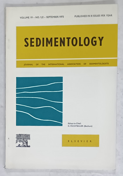 SEDIMENTOLOGY , JOURNAL OF THE INTERNATIONAL  ASSOCIATION OF SEDIMENTOLOGISTS  , No. 1 / 2 , SEPTEMBER , 1972