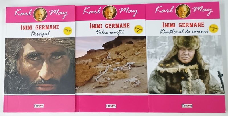 SERIA ' INIMI GERMANE ' de KARL MAY , VOLUMELE I - III , 2019, VEZI DESCRIEREA !