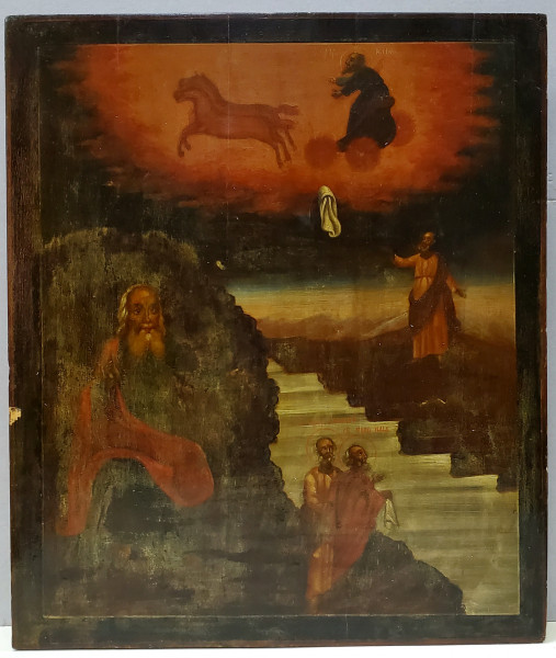 Sf. Profet Ilie si Scene din Viata Sa, Icoana Ruseasca, Secol XIX