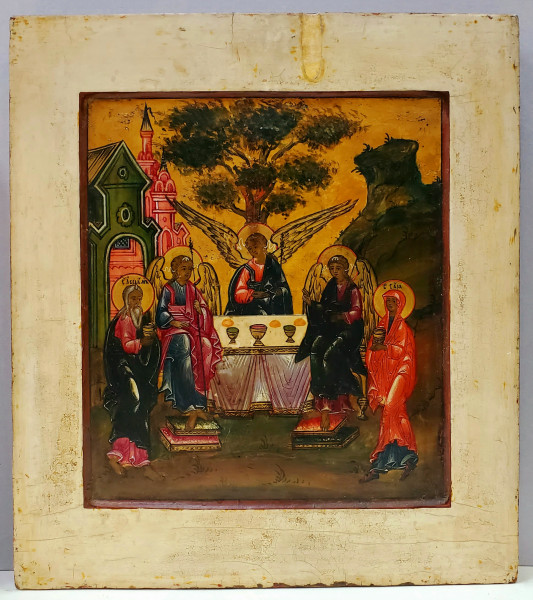 Sf. Treime, Cina de la Mamvri, Icoana Scoala Rusa, Secol XIX